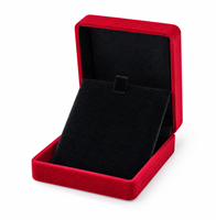 Boîte cadeau pour bijoux, boîte d'emballage en plastique rouge et noir pour collier, pendentif, boucles d'oreilles, bague, présentoir