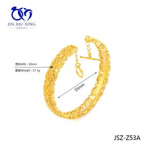 JXX JSZ-Z53 Brazalete Ajustable de Alta Calidad Chapado en Oro de 24K con Circonitas para Bebé, Brazalete Moderno - Product Image 2