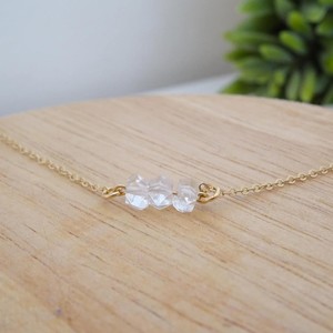 Collar con colgante de cristal Natural para mujer, colgante con diamantes Herkimer de la Piedra del zodiaco, regalo de joyería para ella - Product Image 4