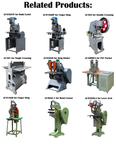 Machine à œillets ovales doubles à alimentation automatique JZ-936ATP avec fonctions de perforation et de rivetage pour classeurs à levier - Product Image 6