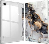 Coque en cuir PU pour Samsung Galaxy Tab A8 10.5 2021 SM X200 X205, coque arrière rigide en acrylique style marbré