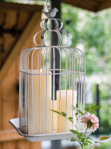 Dekoratif düğün Centerpiece Vintage sıkıntılı Metal masa kafes kuş masa süsü kafes - Product Image 4