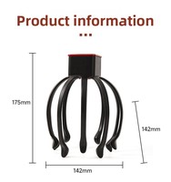 Masseur de relaxation pour le cuir chevelu à vibration, griffe de massage électrique multidimensionnelle rechargeable automatique pour le sommeil