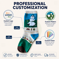 Chaussettes personnalisées avec logo, chaussettes en coton à motifs personnalisés pour hommes et femmes