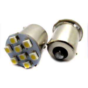 Bombillas LED Rojas para Pinball # 89 FLASHER "Ultra Bright" 8LED 12v Bayonet (8smd) - Product Image 1