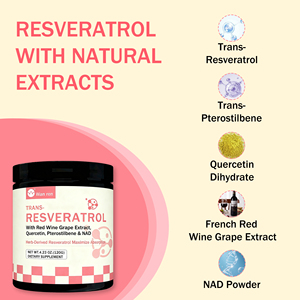 Complément alimentaire de haute qualité sans sucre 4000 mg NAD Nicotinamide et complément alimentaire en poudre de trans-resvératrol <span class=keywords><strong>d</strong></span>érivé des plantes avec de la quercétine - Product Image 6