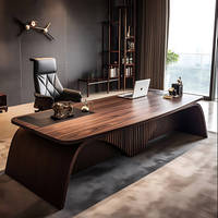 Scrivania Direzionale di Lusso per Manager, Elegante e Minimalista, Tavolo da Ufficio dal Design Semplice, Fornitura di Fabbrica