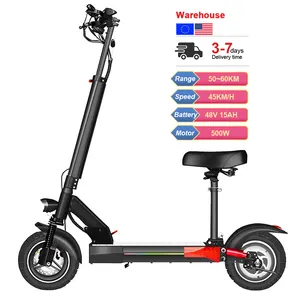 Hot selling 500W powerful motor 48v 15ah e scooter speed 45km/h adult folding off road electric scooter with APP