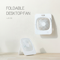 Rechargeable Pliant De Bureau Sans Balais DC Table Top Portable Ventilation Silencieux Table Refroidisseur Ventilateur de Refroidissement d'air