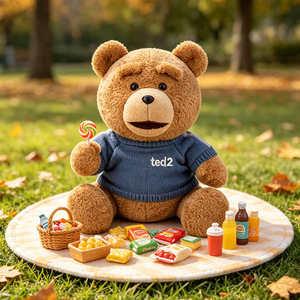 <span class=keywords><strong>Oso</strong></span> de Peluche Navideño <span class=keywords><strong>TED</strong></span> con Licencia Oficial, Algodón PP y Poliéster para Aliviar el Estrés, <span class=keywords><strong>Muñeco</strong></span> Unisex de 2 Pulgadas, Regalo Navideño - Product Image 2
