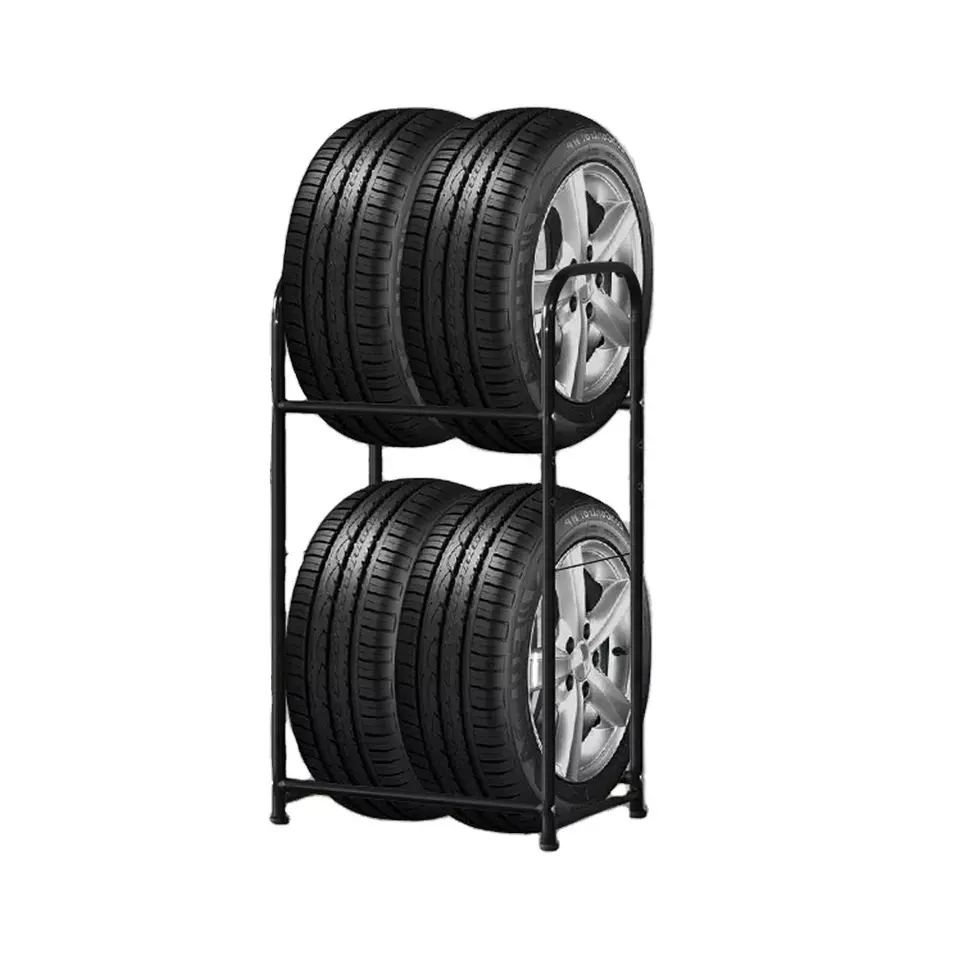 Custom Repair Shop Passenger Car Wheels Tires Accessories Motorcycle Bicycle Truck Tire Display Stand Shelf