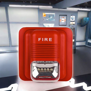 Avertisseur sonore <span class=keywords><strong>d</strong></span>'<span class=keywords><strong>alarme</strong></span> <span class=keywords><strong>incendie</strong></span> à LED rouge 12V CC de haute qualité, en ABS, avec lumière stroboscopique, installation facile, portée de <span class=keywords><strong>d</strong></span>étection 10-20m pour utilisation en urgence - Product Image 2