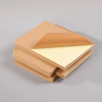 Autocollants en papier kraft brun acrylique personnalisés format A4 80g, autocollants simples face, pour étiquettes d'emballage alimentaire et utilisation de masquage