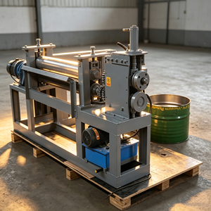 Nouvelle machine de découpe de fûts d'huile usagée et de tuyaux en acier avec moteur pour le recyclage des métaux - Product Image 5