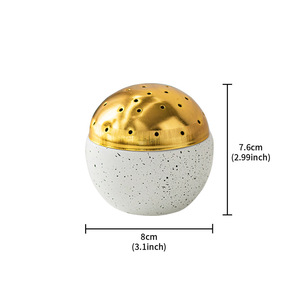Quemador de Incienso Portátil Moderno, Creativo y Sencillo, de Lujo Ligero, con Base Esférica de Cemento para Uso Religioso - Product Image 6