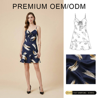 Service OEM, robe de soirée à bretelles en A, imprimé papillon rétro français, sur mesure, pour femmes, été, taille haute, élégante, à lacets, robe de vacances