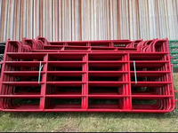 Panneau de clôture Iron Horse de 12 pieds, traité thermiquement, style ranch australien, pour enclos à chevaux et corral pour bétail avec modélisation 3D