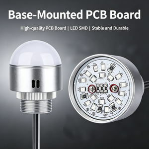 Luz de Advertencia LED Semiesférica Metálica NAXY de 7 Colores con Zumbador Incorporado, Lámpara Indicadora de Señal Visual y Audible de Seguridad - Product Image 5