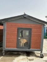 Cage pour chien imperméable et résistante aux intempéries pour l'extérieur, grande villa pour animaux de compagnie, utilisable toute l'année