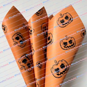 New Design Halloween Wrapping <strong>Paper</strong> for Flower Pumpkin <strong>Elements</strong> Wrapping <strong>Paper</strong> Waterproof Florist Bouquet Packaging <strong>Paper</strong> - Product Image 1