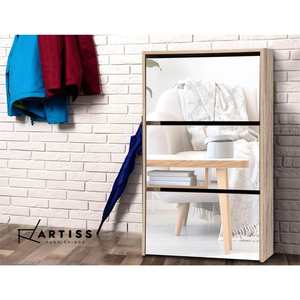 เฟอร์นิเจอร์บ้านประหยัดพื้นที่กล่องรองเท้ามิเรอร์สำหรับขาย - Product Image 3