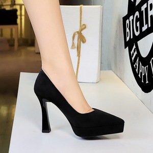 Chaussures à talons chaton en cuir ajouré avec strass, confortables et imperméables, pour hommes et femmes - Product Image 3