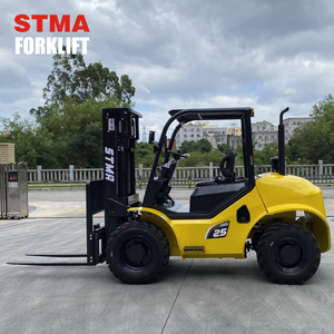 STMA 2,5 тонн 4WD небольшой дизельный вилочный погрузчик повышенной проходимости с двигателем Mitsubishi S4S - Product Image 5