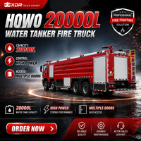 Camion-citerne à eau diesel HOWO 20000L, le plus vendu, pour la lutte contre les incendies, véhicule de pompier, usine OEM