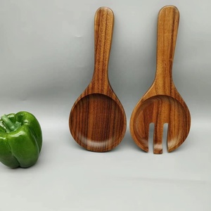 Set di utensili da <span class=keywords><strong>cucina</strong></span> in legno massello-insalata cucchiaio forchetta per cucinare e servire Love Wood Collection - Product Image 1