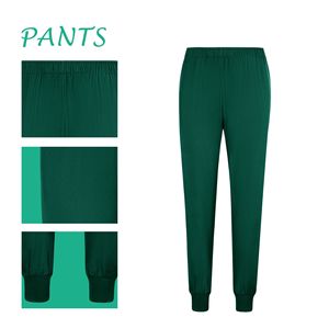 Unisex Nurse Uniform <b>Set</b> Moisture Wicking Split Design Hospital <b>Scrubs</b> Clothing - Product Image 2