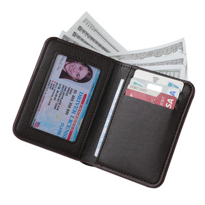 Design minimaliste noir <span class=keywords><strong>Portefeuille</strong></span> pour hommes modernes Nouveau <span class=keywords><strong>portefeuille</strong></span> <span class=keywords><strong>vertical</strong></span> ultra-mince pour hommes - Product Image 1