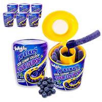 Permen Celup Asin HALAL Bersertifikat 75g Botol Cairan Asam Dengan Permen Lollipop Pengiriman Global Permen Celup Asin Terkemuka