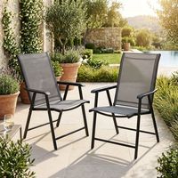 Chaise de loisirs pliante portable moderne d'extérieur en gros, avec cadre métallique durable, tissu respirant, résistant aux UV et léger