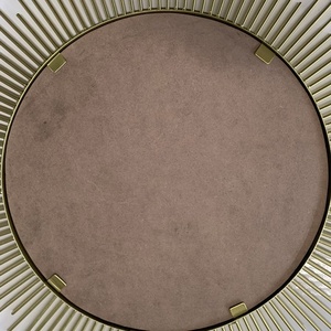 Rond Or Mur Métal Cadre Miroir Suspendu Décoratif Salon Chambre Salle De Bains Moderne Art Déco Conception Maison De Noël Décor - Product Image 3