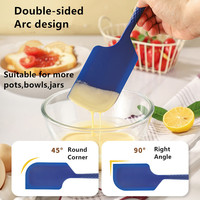 Grande spatule en silicone 29,5x6,8 cm, résistante à la chaleur 600°F, pour cuisine, pâtisserie, raclage, mélange, ustensiles de cuisson antiadhésifs, flexibles