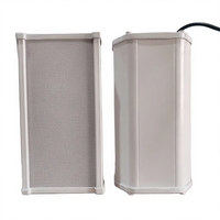 Haut-parleur de colonne extérieur étanche IP66 20W 30W 40W 60W en alliage d'aluminium, système de sonorisation mural pour diffusion publique