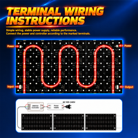 Feuille LED adressable RGBW 144 LED, panneau de rétroéclairage flexible, feuille LED DMX512, feuille de panneau LED flexible