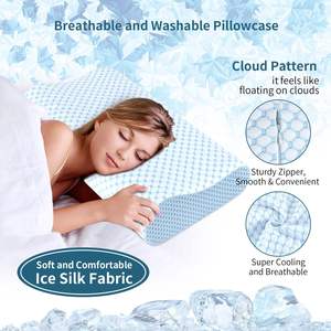Oreiller cervical ergonomique en mousse à mémoire de forme, forme papillon, respirant, réglable, orthopédique et rafraîchissant pour soulager les douleurs cervicales - Product Image 4