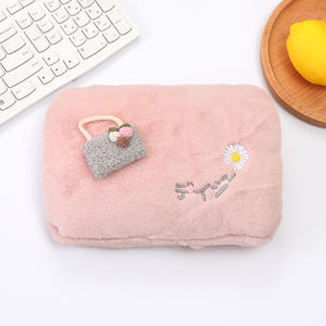 Calentador de manos con enchufe americano y europeo, <span class=keywords><strong>bolsa</strong></span> de agua caliente eléctrica recargable, bonita, de seguridad, piel de conejo, reutilizable, calentador de manos para botella de agua caliente - Product Image 6