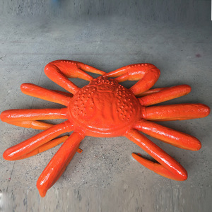 Escultura de Cangrejo de Resina para Montar en la Pared, Decoración Moderna para Exteriores, Figura Animal Duradera Hecha a Mano, 1 Pieza - Product Image 3