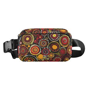 Bolso Boho Australiano, Bolso Cruzado <span class=keywords><strong>Hippie</strong></span>, Bolso de Cintura, Bolso de Cintura Groovy, Bolso de Cintura con Estampado Personalizado, Bolso de Cintura con Correa Ajustable - Product Image 1