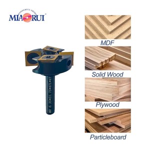 Miaorui 6.35*31.75 * 47L *(2 + 2)T menuiserie alésage forets or rainurage fraise carbure CNC routeur mèches <span class=keywords><strong>bois</strong></span> rabot outils - Product Image 6