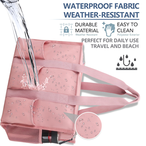 Utility Water Resistant Tote <b>Bag</b> with 13 Pockets, Top Zipper Closure & Thick Bottom Support, for Working Women - Product Image 6