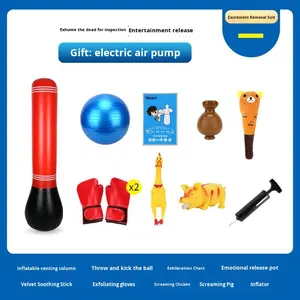 Colonne de frappe en PVC en forme humaine pour la décompression, ensemble complet de sacs de frappe pour la boxe et autres sports de balle - Product Image 2