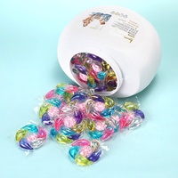 Perles de gel lessiviel 6-en-1, parfum fruité longue durée, élimination des taches, adoucissant pour tissus, détergent liquide concentré 10g