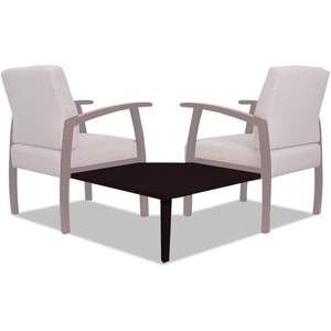 Alera ALE Serie 700 Mesa de Recepción Esquinera para Salón 27 1/2 X 27 1/2 de Caoba Tradicional con Frente de Fibra de Vidrio y MDF para Clínicas - Product Image 2