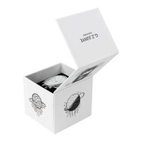 Confezione regalo per orologio in cartone personalizzato con patta piccola scatola di cartone bianca ecologica
