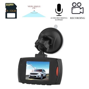 Nouvelle Arrivée du Fabricant : Caméra de Tableau de Bord 1080P Full HD pour Voiture, Enregistrement DVR avec Écran 2,4 Pouces, Objectif Unique 170° °   Vision nocturne Angle G30 - Product Image 1