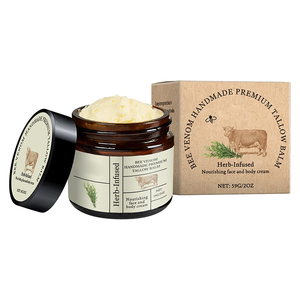 Crème au miel au beurre biologique de marque privée avec logo personnalisé pour le corps traitement hydratant des peaux sensibles crème de suif de boeuf - Product Image 6