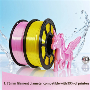 Filamento 3D PLA Seda Verde Rosa Morado Azul Cálido de Alta Velocidad, Alto Brillo y Alto Lustre, Compatible con BambuLab y Creality - Product Image 5